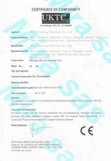 certificato conformità uktc lettini da massaggio