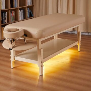 luci led lettino fisso sotto pannello poggia asciugamani