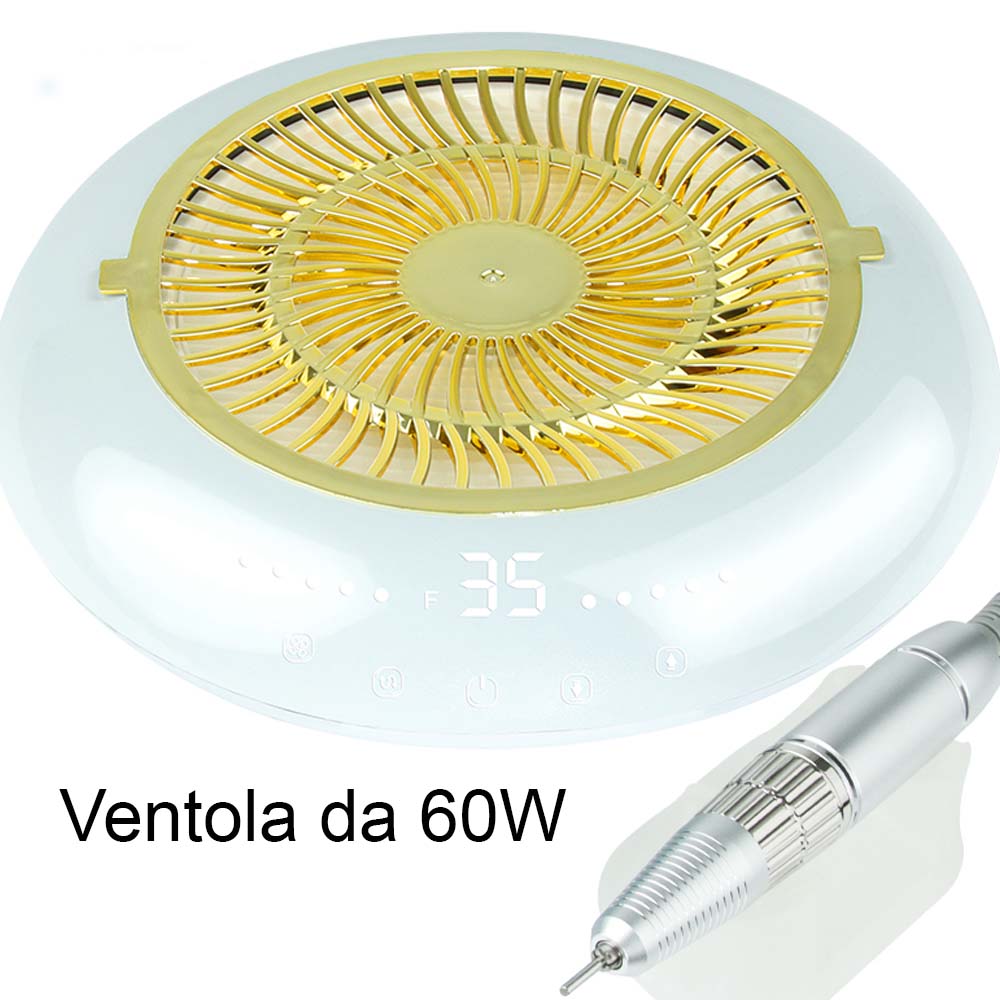 Aspiratore unghie professionale con potente aspirazione da 60 w.