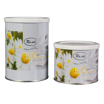 Un barattolo da 800 ml e un barattolo da 400 ml di cera alla camomilla della Ro.ial