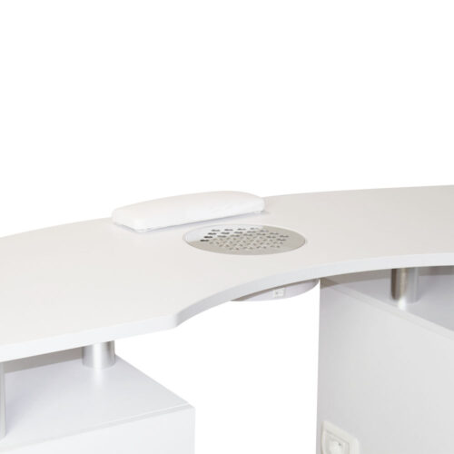 tavolo da manicure fisso dp53C particolare piano, facile pulizia, bianco