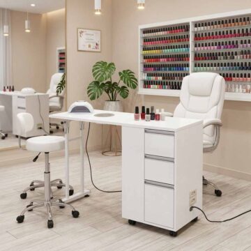 tavolo manicure richiudibile aspiratore potente 50 wat